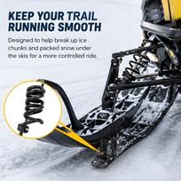 Y9UC Easy To Install Snowmobile Track Ice Scraper Providing Effective Against Ice Build Up