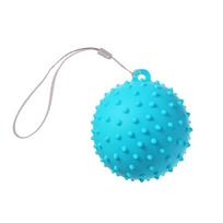 Silicone Round Grip Ball Hand Muscle Relaxation Rehabilitation Training Ball Silicone Grip Device Silicone Massage Ball mėlyna