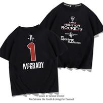 T-MAC 13.35 minutes commemorative short-sleeved T-shirt men's and women's summer tide brand basketball sports loose half-sleeves XXS