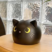 Cute Cat Tissue Box Luxury Paper Cover Kitten Car Living Tissue Paper Holder Desktop Home Kitchen Napkin Organizer Craft Ornamen