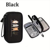 Large Capacity Phone Charger Bag Double-layer Travel Handbag New Digital Accessorie Bag