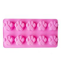 High Temperature Resistance Bone Ice Trays Easy Demoulding Candy Mold  Cookies pink-cat claws