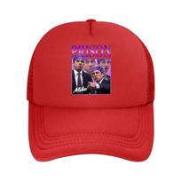 Prison Mike  TV Meme Art The Office Character Tribute for Comedy Fans Mesh Baseball Cap One Size