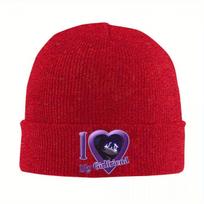 Murder Drones My Girl Friends Beanie Hats Bonnet Hats Adult Unisex Fashion Outdoor Skullies Beanies Spring Pattern Elastic
