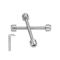 (Silver) Tissot T-Race T048.417 Screw Pin Bar Replacement Kit with Tool Set for Watch Repair Black
