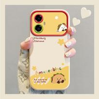 Silicone Full Cover Phone Case With Lanyard Honor 300 Pro 200 100 Series Plush Burger Design Shockproof Cartoon HONOR 300