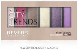 Revers city trends 17 paleta cieni do powiek 6 odcieni trwała
