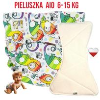 Pieluszka wielorazowa aio kieszonka bambus kameleony  nappime