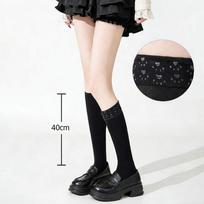 Cat Paw Silicone Dot Grip Over Knee Socks Spring Summer Solid Compression Thigh High Stockings For Women Girls Jk Aesthetic New One Size