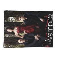 The Vampire Diaries Damon Salvatore Blankets Soft Warm Flannel Throw Blanket Bedding for Bed Livingroom Picnic Travel Home Couch Size: 75*100cm, Weight: 230 GSM