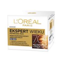 Loreal ekspert wieku przeciwzmarszczkowy krem odżywczy na noc 70+ 50ml