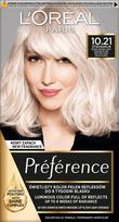 Loreal preference farba do włosów - 10.21 stockholm bardzo bardzo jasny perłowy blond (2x60ml, 54ml)