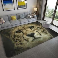 Madingas leopardo rašto kilimas ant grindų 3D gyvūnų spausdintas didelis kilimas Svetainė Minkšta kempinė vonios kambario kilimėlis, sugeriantis nuo slydimo 60x90cm