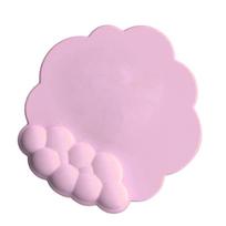 Cloud Mouse Pad Wrist Support Memory Foam Prevent Sliding Ergonomic Palm Rest for Computer Laptop rožinė