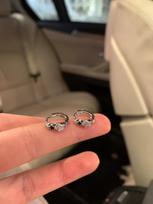 Star Ear Cuffs: Unique, high-end stud earrings for women, designed for all-day comfort without needing to be removed for sleep. black