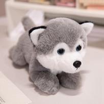 Cute Simulation Corgi Husky Doll Plush Toy Puppy Dog Bulldog Doll Children's Ragdoll 25cm（0.14kg）