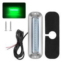 Valties skersinis apšvietimas universalus vandeniui atsparus 10-30V jūrinis laivas povandeninis pontoninis skersinis žibintas nerūdijančio plieno 50W 42 LED žalia