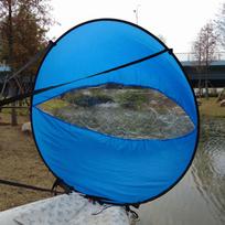 42‘’ Folding Popup Board Wind Paddle Easy Setup Sail Kayak Downwind Kit Canoe mėlyna