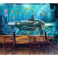 3d tapetai Povandeninis pasaulis Televizoriaus fono sienos popieriaus apdaila Tapyba Tapetai 200 cm(W) x 140 cm(H)
