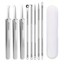 8 PCS Stainless Steel Acne Clip, Cell Clip, Blackhead Clip, Acne Needle, Beauty Salon Acne Needle, Acne Needle Tool