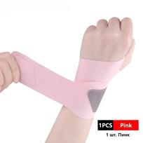 Ultra Thin Breathable Wrist Guard Sports Wrap For Wrists Pressure Protection Support Sprain Relief rožinė