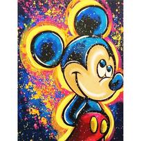 Disney Diamond Painting Pop Art Style Mickey Mouse Oil Painting 5D DIY Rhinestone Diamond Embroidery Cross stitch Home and Wedding Decorations Round 20x30cm