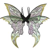 Magical Sparkling Fairy Wings Two-color Colorful Angel Wings Flower Cicada Wing for Women Girls auksas