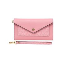 MICHAEL KORS Jet Set Item Presbyopia Artificial Leather Wallet Clutch Women's Pink rožinė