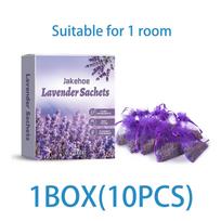 Lavender Sachets for Closet Freshener Natural Air Purifying Bags with Long Lasting Floral Scent Deodorizer for Drawer Car 10 Pcs 1BOX(10pcs)