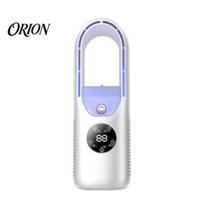 Medium Room Fan Bladeless Tower Fan, Oscillating Air Cooler with 8 Speeds, 9H Timer, USB Dust Filtering Desk Spray for Home Office, 90 Degree balta