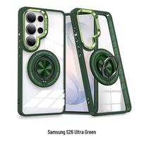 CAXITON Magnetic Clear Phone Case with Ring Holder for Samsung S26 Ultra