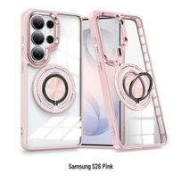 CAXITON Samsung S26 Magnetic Ring Holder Clear Phone Case
