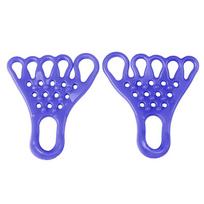 1Pair Grip Strengthener Toe Stretcher Hand Grip Trainer Gym Fitness Training And Exercise Feet Strengthene mėlyna
