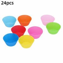 Non-Stick Silicone Baking Cups Food Grade Silicone Muffin Pans  Mousse Desserts spalvota