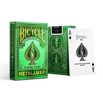 BICYCLE Playing Cards, High-End Luxury Gold-Stamped Cards, Gold-Plated Series, Fairy Green, 1 Deck