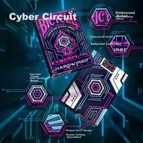 DVIRAČIO žaidimo kortos, Magiško gėlių kirpimo Cyberpunk madingos kortos, Importuotos iš JAV, Grandinės plokštės dizainas