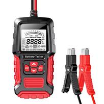 FOXSUR FBT 300 Car Battery Tester 12V 24V Car Moto Truck System Analyzer Charging Voltage Test Tool Reverse Polarity Protection FBT 300 Red