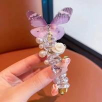 Fashion Sweet Butterfly Phone Line Hair Rope Ponytail Artifact For Women Girls Elegant Hair Ring Exquisite Hair Accessories