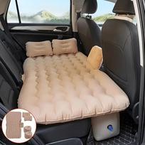 Nešiojama pripučiama automobilio čiužinys, Automobilinės lovos transporto priemonėms, Tinka miegoti galinėje sėdynėje, Lauko stovyklavimui, iškylai, kelionėms Pagalvės lova A smėlis