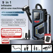 Portable Jump Starter With Air Compressor For 12V Petrol Diesel Car 150 PSI Car Tires Air Pump with LED Lights & Pressure Gauge Inflate only