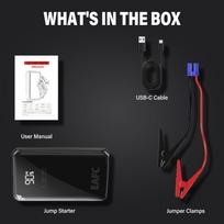2000A-1000A Car Jump Starter Battery Power Bank for Car Starter High-power Portable Emergency Booster 12V Auto Starting Device 1000A
