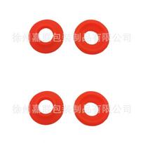 Silicone Gasket Seals 4-Pack - Red Half-Cover Pads for Kitchen Sink Faucet Plumbing One Size raudona