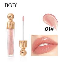 BOB fine flash with flash lip gloss does not fade, easy to color, moisturizing and moisturizing, water gloss mirror Dudu lip gloss lip glaze 4ml
