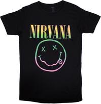 Nirvana Smiley Face Tie Dye Print T-shirt L