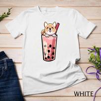 Shiba Inu Boba Bubble Milk Tea Kawaii Japanese Dog Owner Unisex T-shirt 8 S