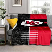 Kansas City Chiefs Logo Portable Blanket/Soft Blanket Bedding Blanket Suitable for Travel Camping Living Rooms Offices Sofas Fan Gifts 75x90cm