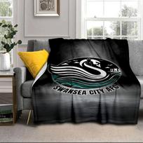 Swansea City Afc Crest Portable Blanket/Soft Blanket Bedding Blanket Suitable for Travel Camping Living Rooms Offices Sofas Fan Gifts 75x90cm
