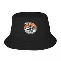 New Custom Summer Surf Skeleton Surfing Bucket Hat Women Unisex Outdoor Sun Summer Fishing Cap Bucket Hat