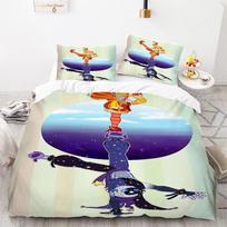Cartoon Sundrop Moondrop Duvet Cover Pillowcase Bedding Set Kids Boy Bedroom Decoration Gift Single Double Large Size 135x200cm