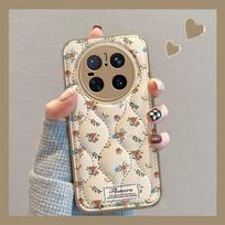 Shockproof Silicone Phone Case Mate 70 Pro With Retro Red Blue Floral Full Coverage Huawei Mate 70 Pro